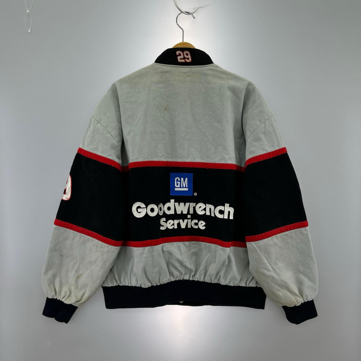 ジャケット CHASE ﾚｰｼﾝｸﾞｼﾞｬｹｯﾄ 黒 (XL)