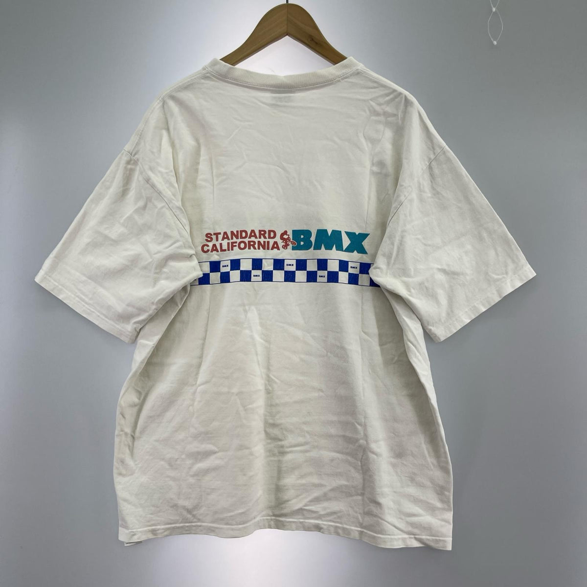 半袖Ｔシャツ BMX ﾌﾞﾙｰﾁｪｯｶｰ 白 (XL) ホワイト