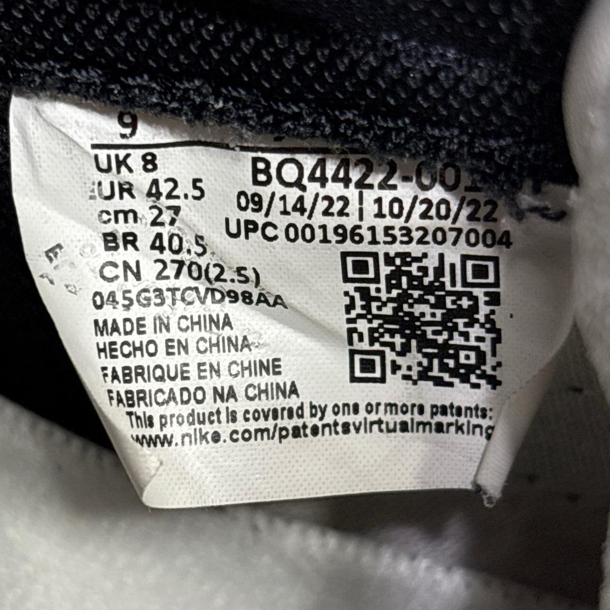 スニーカー Air Jordan 1 High '85 Black/White 27cm (US9 UK8 1/2 EU44) ホワイト