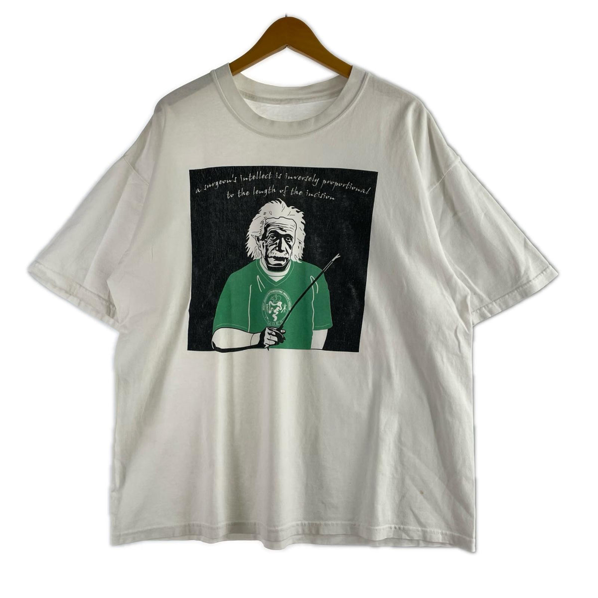 半袖Ｔシャツ 90～00S ｱｲﾝｼｭﾀｲﾝ 白 (-) ホワイト