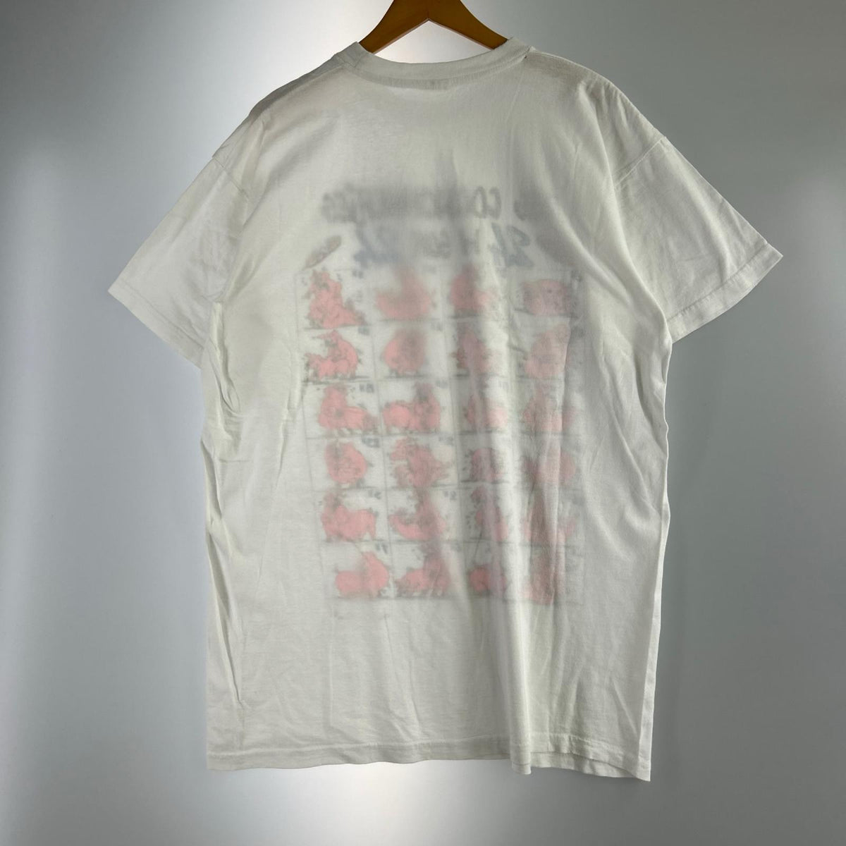 半袖Ｔシャツ 90s ｺﾐｶﾙﾌﾟﾘﾝﾄ ｴﾛﾋﾟｯｸﾞ 48手 白 (-) ホワイト