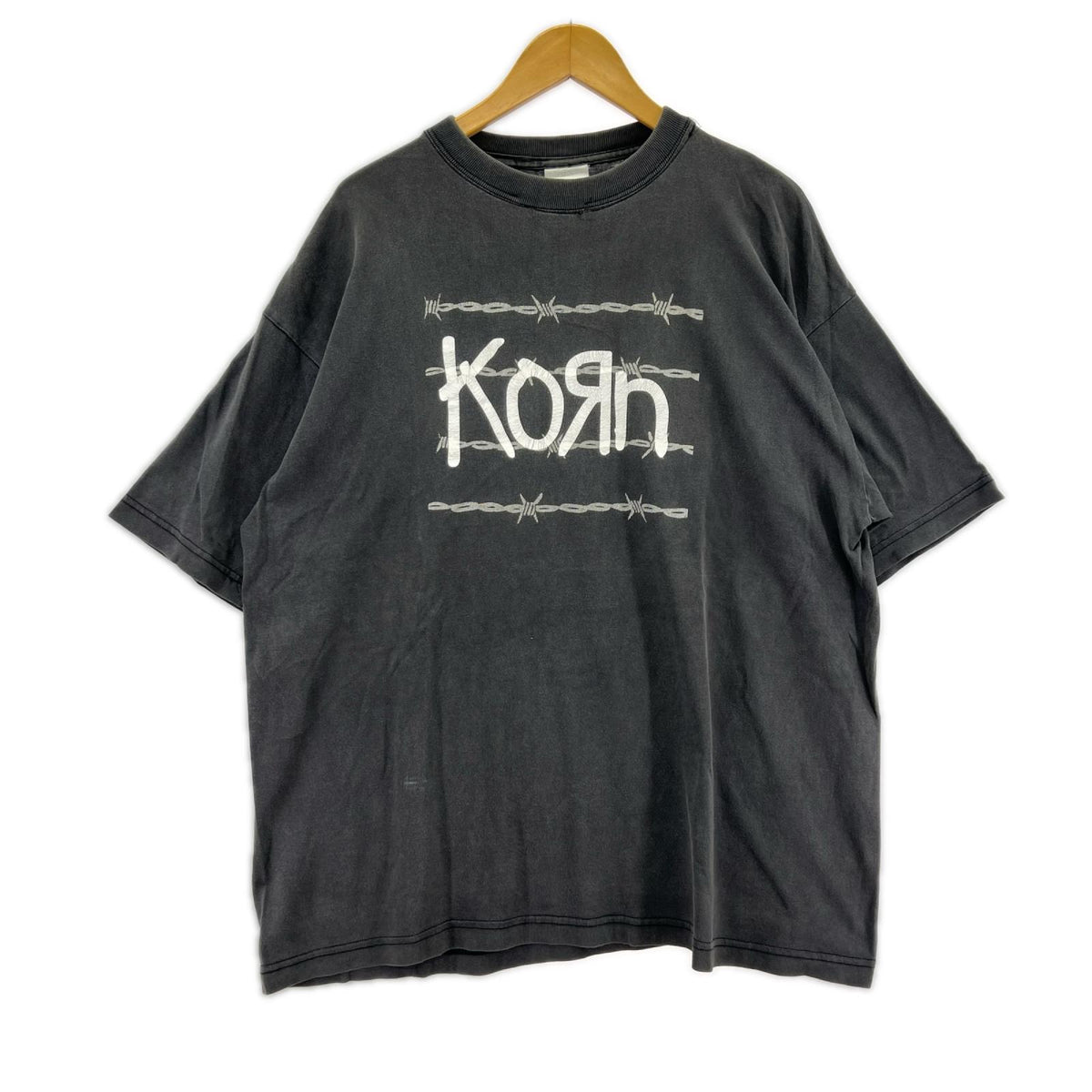 半袖Ｔシャツ 90s KORN ﾕｰﾛ 黒 (-) ブラック