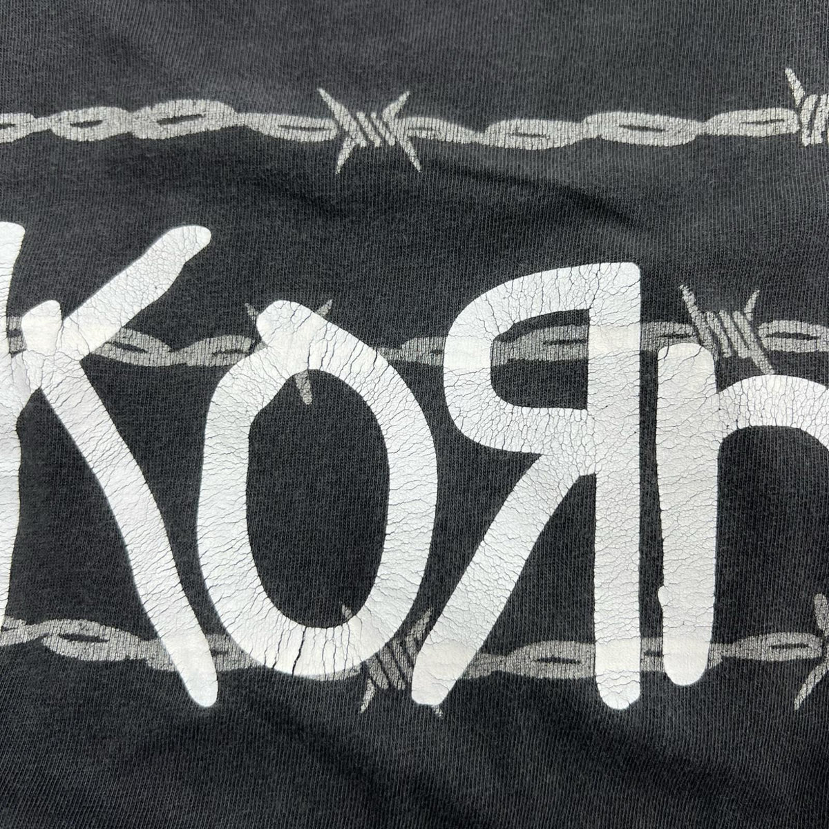 半袖Ｔシャツ 90s KORN ﾕｰﾛ 黒 (-) ブラック