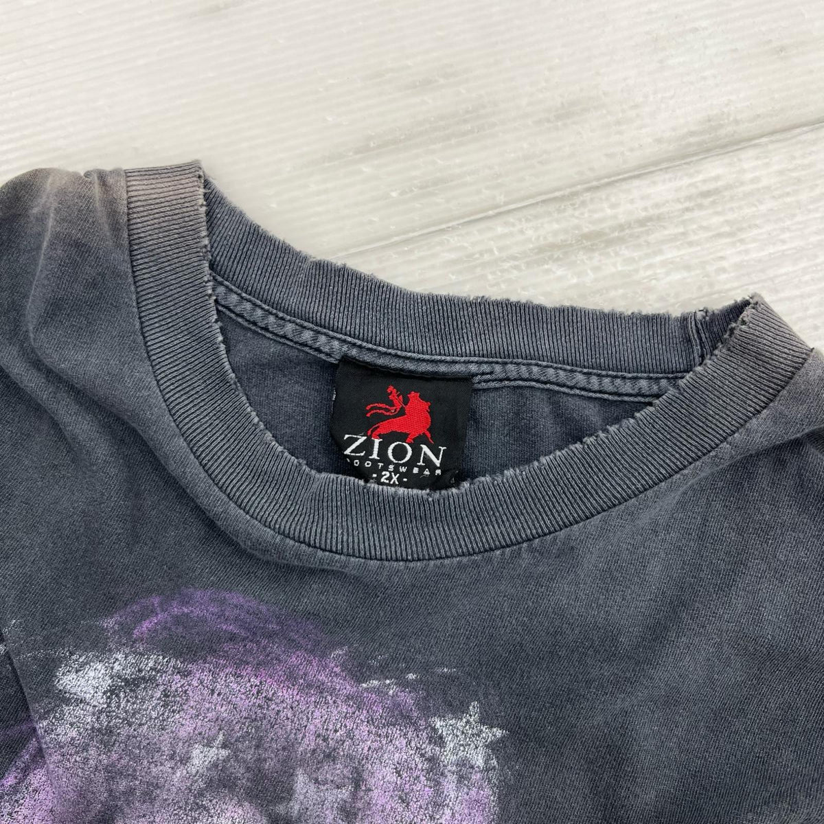 半袖Ｔシャツ 00S ｼﾞﾐ・ﾍﾝﾄﾞﾘｯｸｽ PURPLE HAZE 黒 (2XL) ブラック