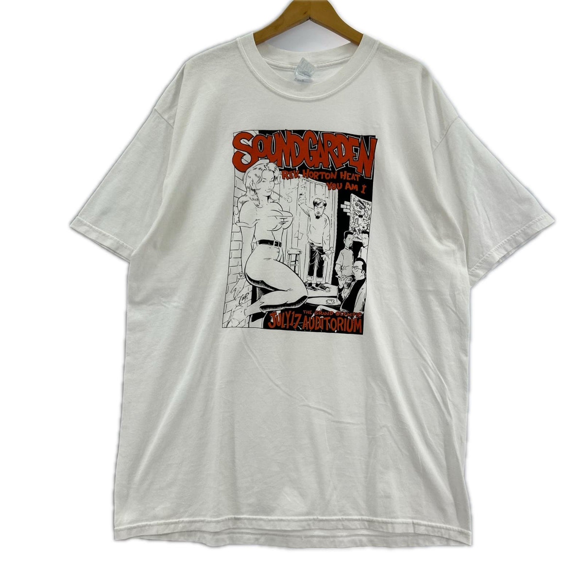 半袖Ｔシャツ 90S ｻｳﾝﾄﾞ・ｶﾞｰﾃﾞﾝ 白 (XL) ホワイト