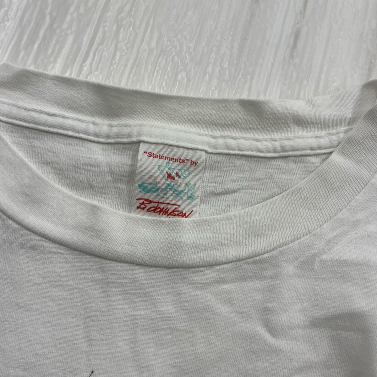 半袖Ｔシャツ 90S USA製 B.Johnson 4 Hour Fishing 白 (XL) ホワイト
