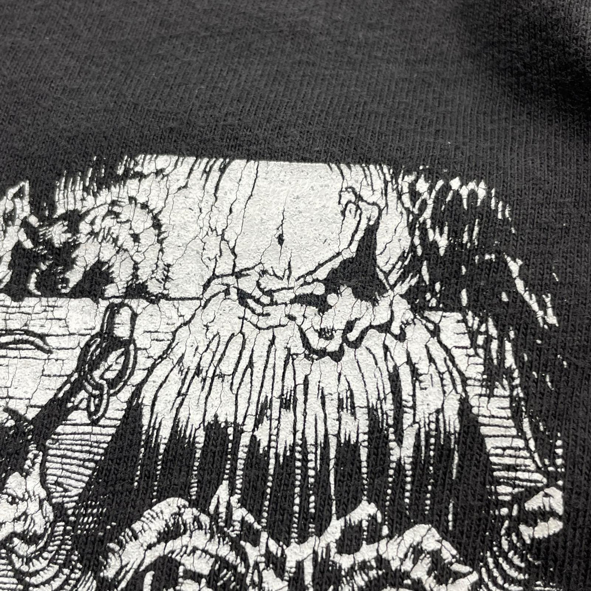 半袖Ｔシャツ 90S USA製 Tim Vigil ﾌﾟﾘﾝﾄTee 黒 (XL) ブラック