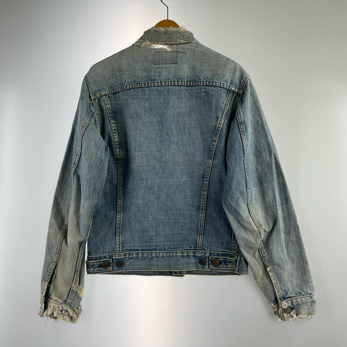 デニムジャケット 60～70S 70505 BIGE ﾎﾞﾀﾝ裏526 ﾗｲﾄﾌﾞﾙｰ ブルー