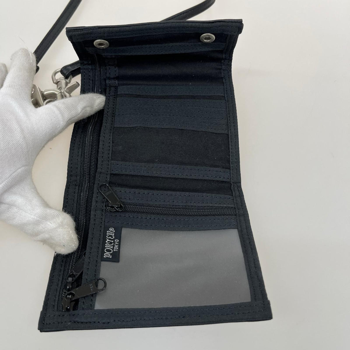 コンパクトウォレット FREE STYLE WALLET 三つ折り 財布 黒 707-07175 ブラック