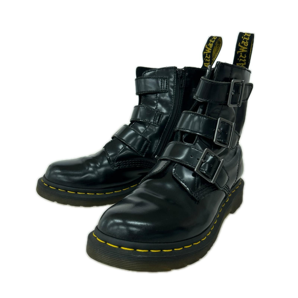 ブーツ ﾍﾞﾙﾃｯﾄﾞﾌﾞｰﾂ ブラック