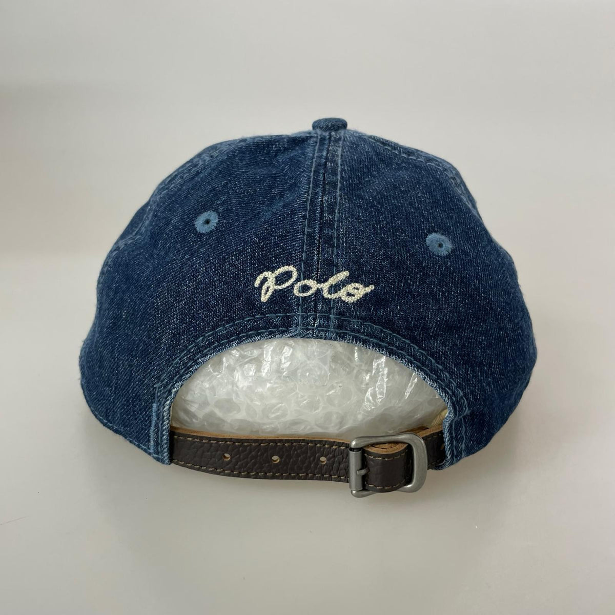 キャップ POLO RALPH LAUREN ﾛｺﾞ刺繍 ﾃﾞﾆﾑﾎﾞｰﾙｷｬｯﾌﾟ ｲﾝﾃﾞｨｺﾞ ブルー