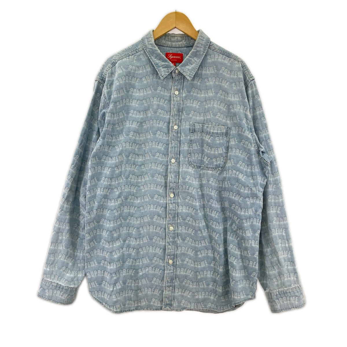 長袖シャツ Warp Jacquard デニムシャツ