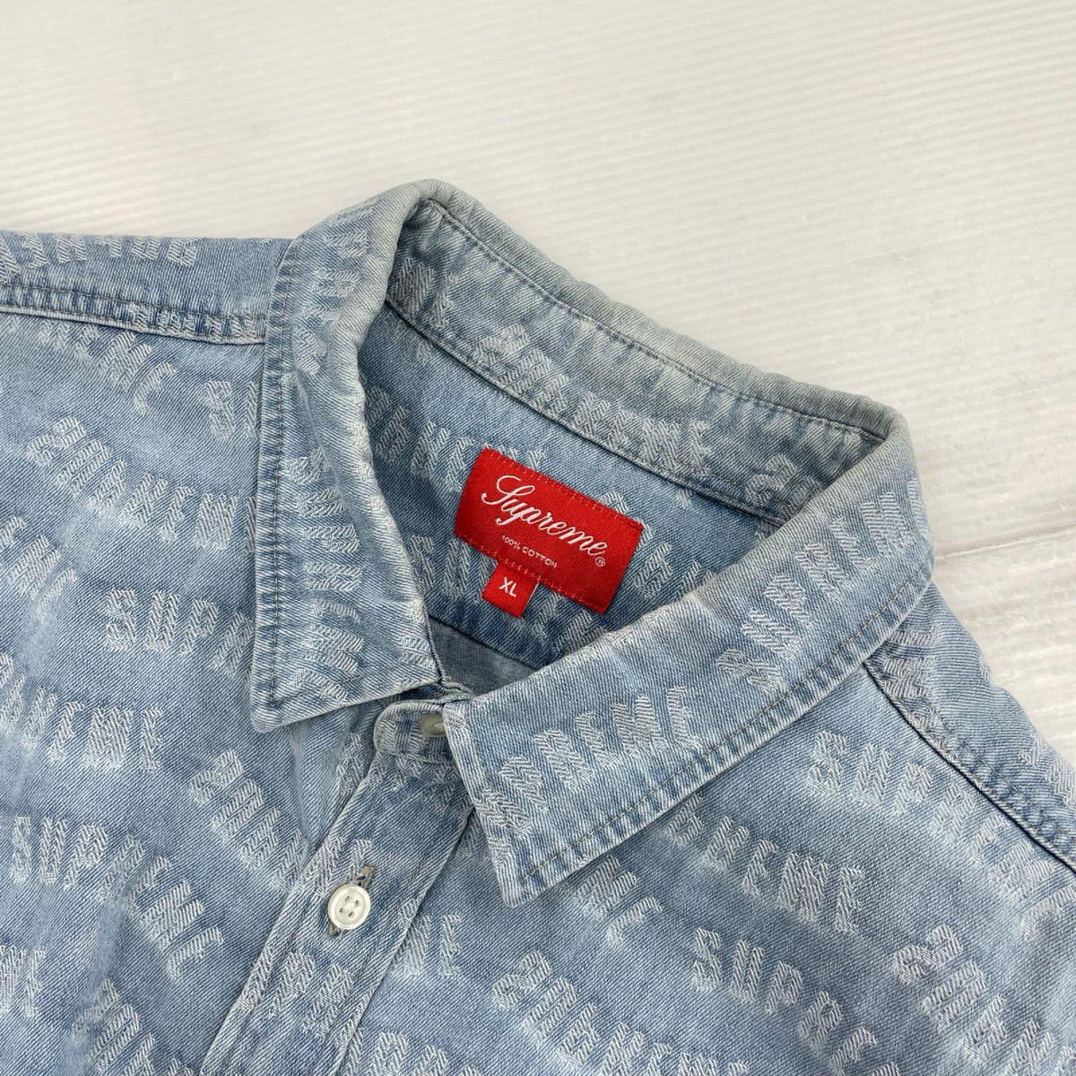 長袖シャツ Warp Jacquard デニムシャツ