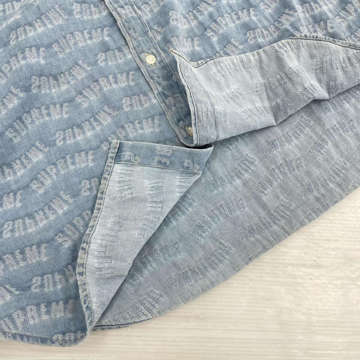 長袖シャツ Warp Jacquard デニムシャツ