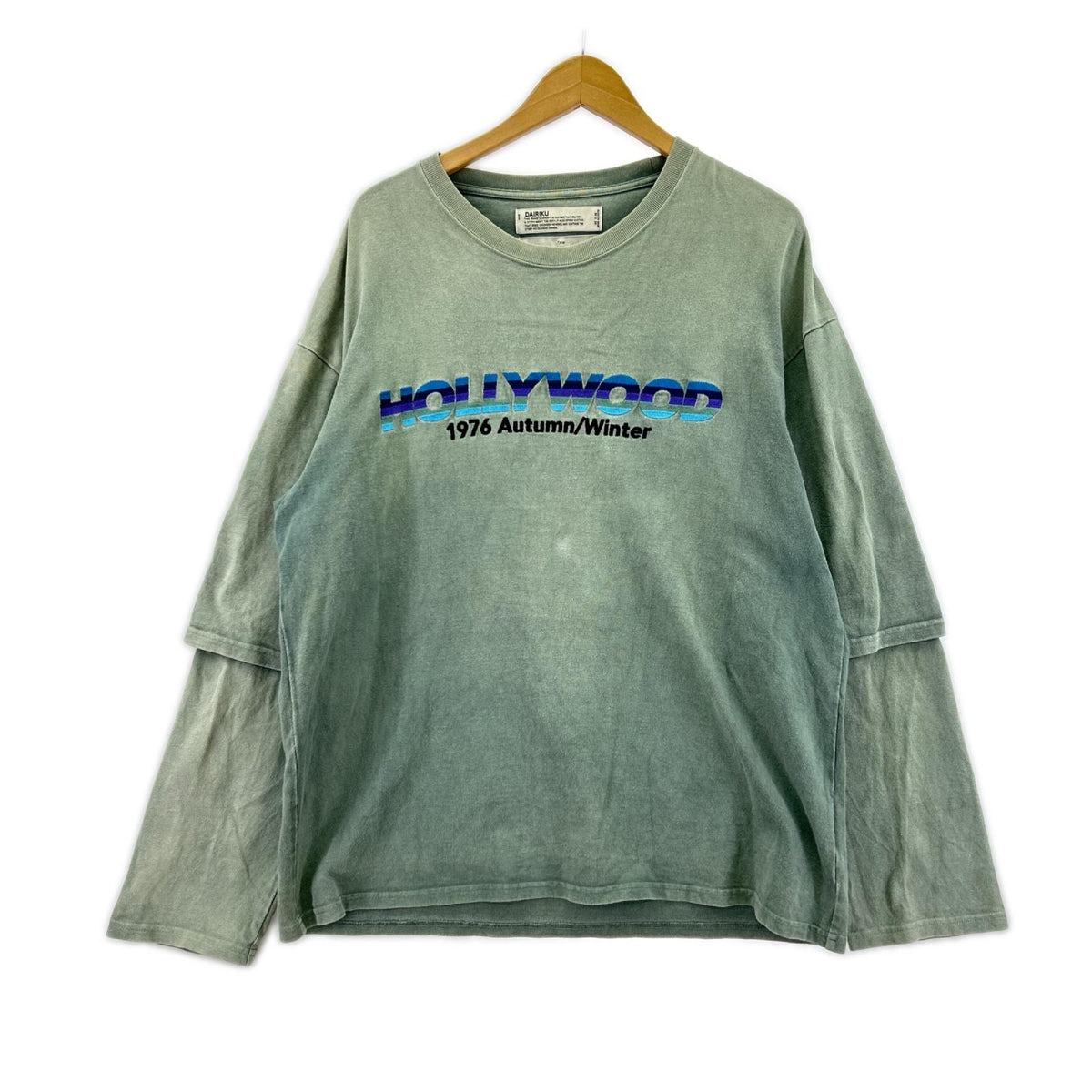 長袖Ｔシャツ 20AW/Layered T-shirt/F/ｸﾞﾘｰﾝ/20AW C-4