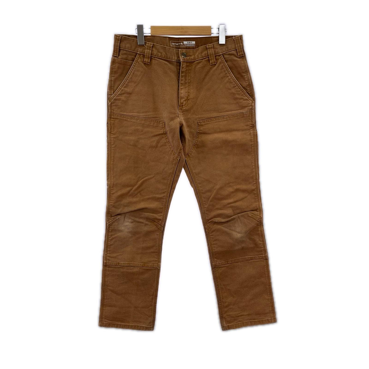 パンツ SLIM FIT ﾀﾞﾌﾞﾙﾆｰﾍﾟｲﾝﾀｰﾊﾟﾝﾂ 茶 34 ブラウン