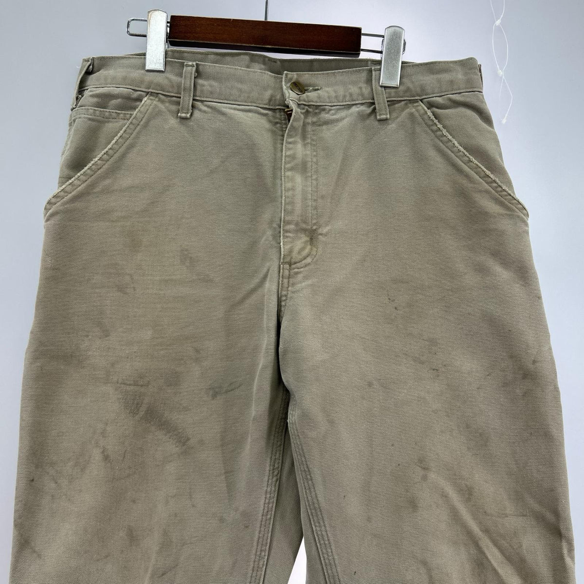 パンツ Carhartt ﾀﾞｯｸ ﾍﾟｲﾝﾀｰﾜｰｸﾊﾟﾝﾂ ﾍﾞｰｼﾞｭ (34×32) 34 ベージュ