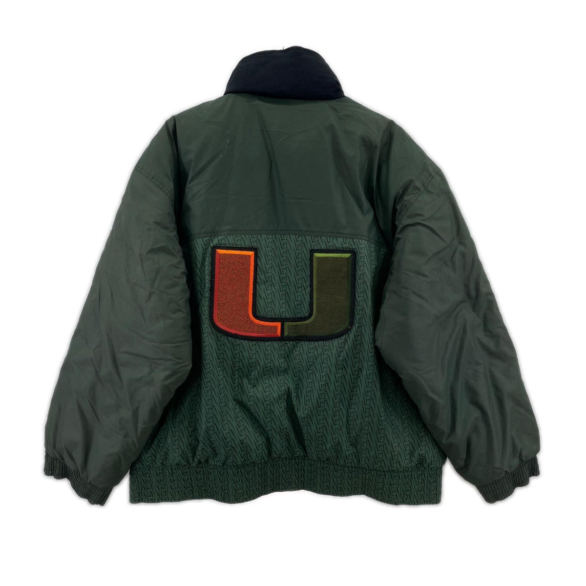 ダウンジャケット 90s MIAMI UNIVERCITY Ｌ L グリーン
