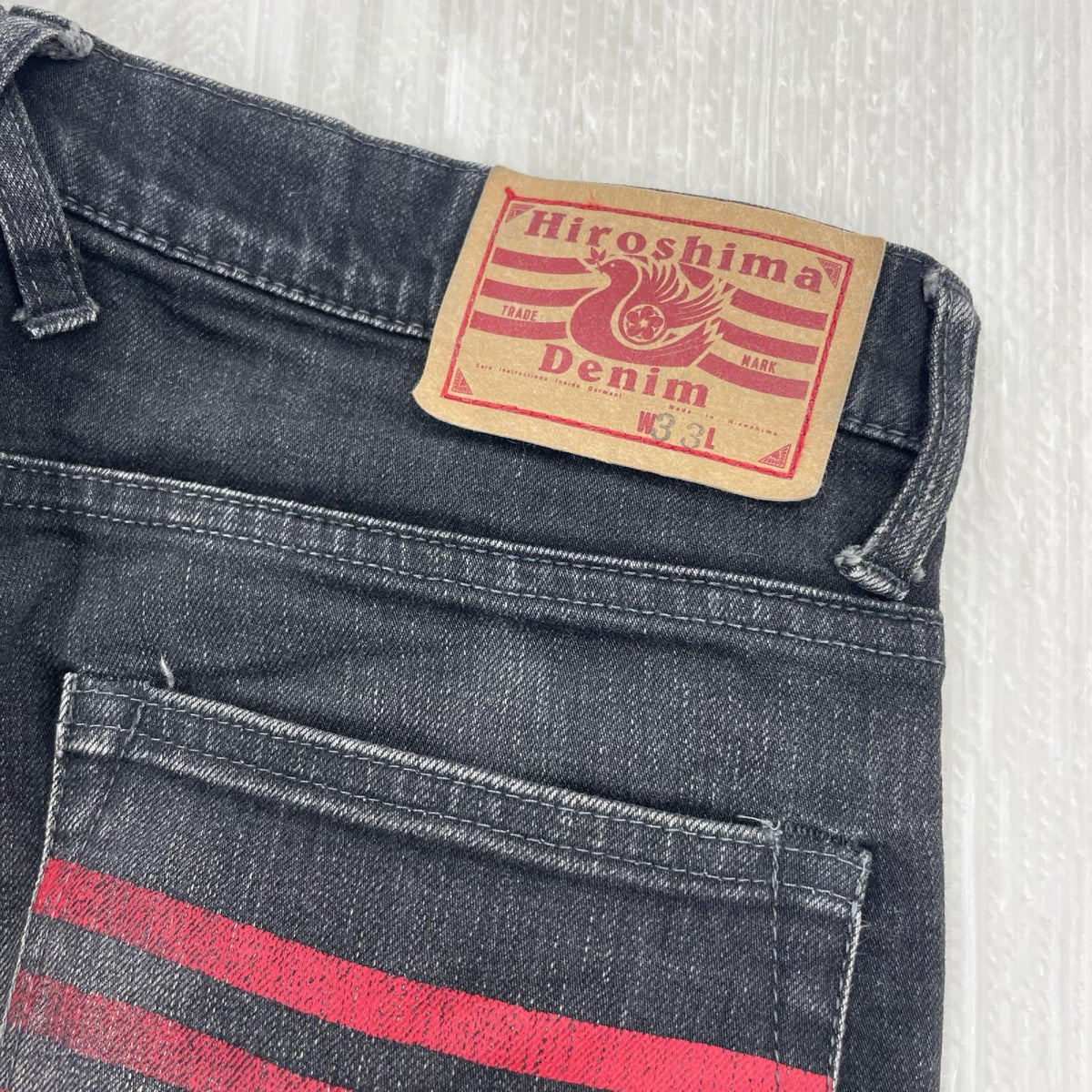 デニムパンツ BLACK MEANS HIROSHIMA DENIM 33 ブラック