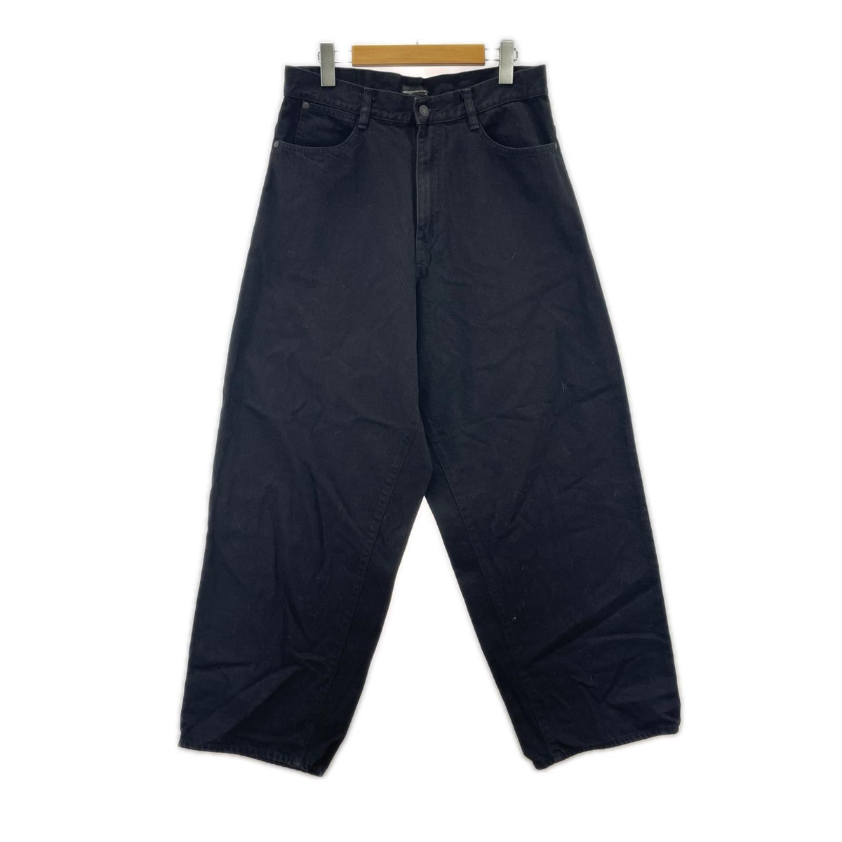 デニムパンツ 2123-505/12oz DENIM TAPERED BAGGY PANTS 46 ブラック