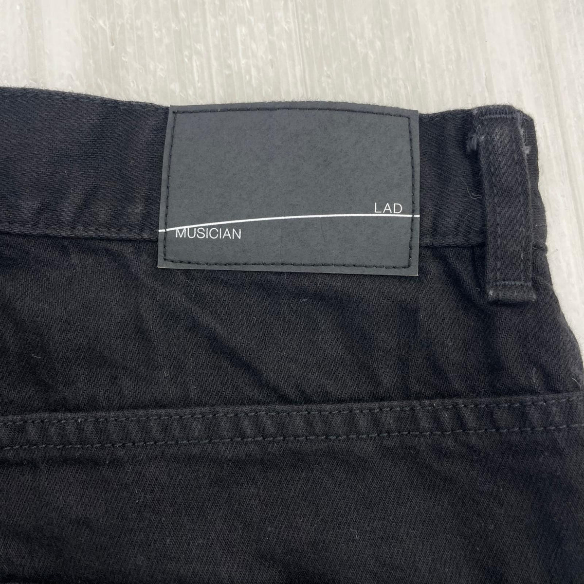 デニムパンツ 2123-505/12oz DENIM TAPERED BAGGY PANTS 46 ブラック