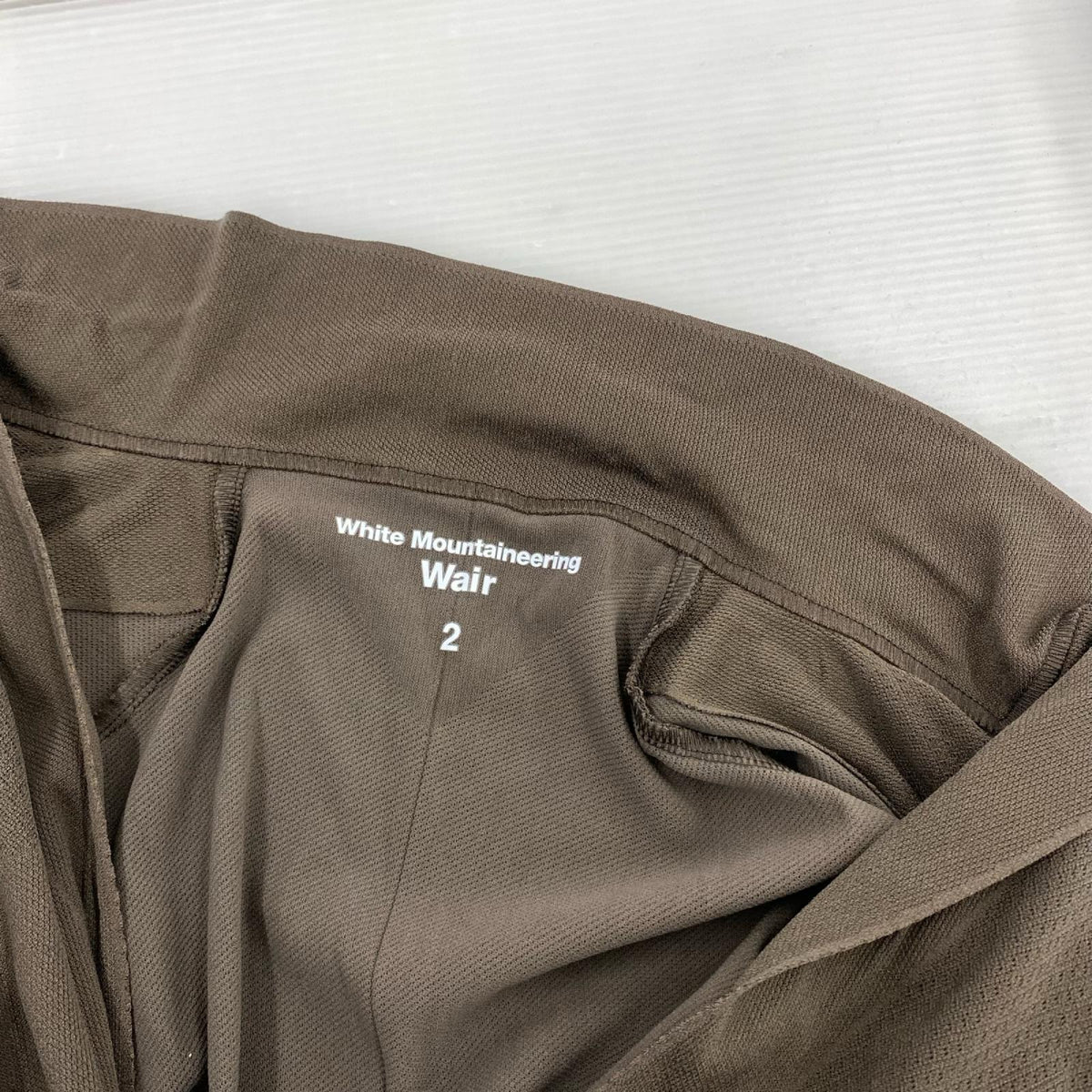 ジャケット WHITE MOUNTAINEERING 26SS Wair LAPEL JACKET 2 ﾌﾞﾗｳﾝ ブラウン