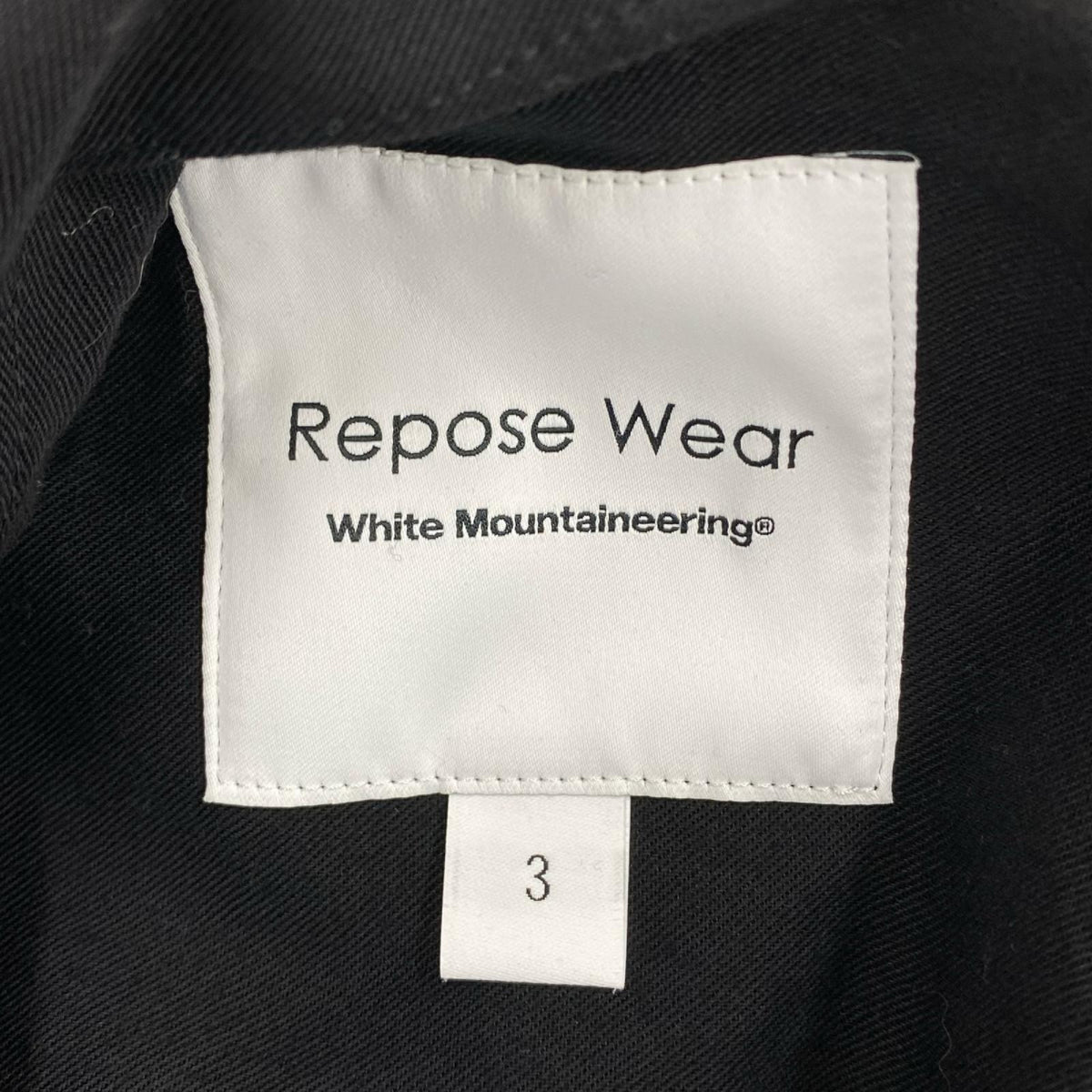 パンツ WHITE MOUNTAINEERING SOLOTEX 4 TUCK WIDE PANTS 3 ﾌﾞﾗｯｸ ブラック
