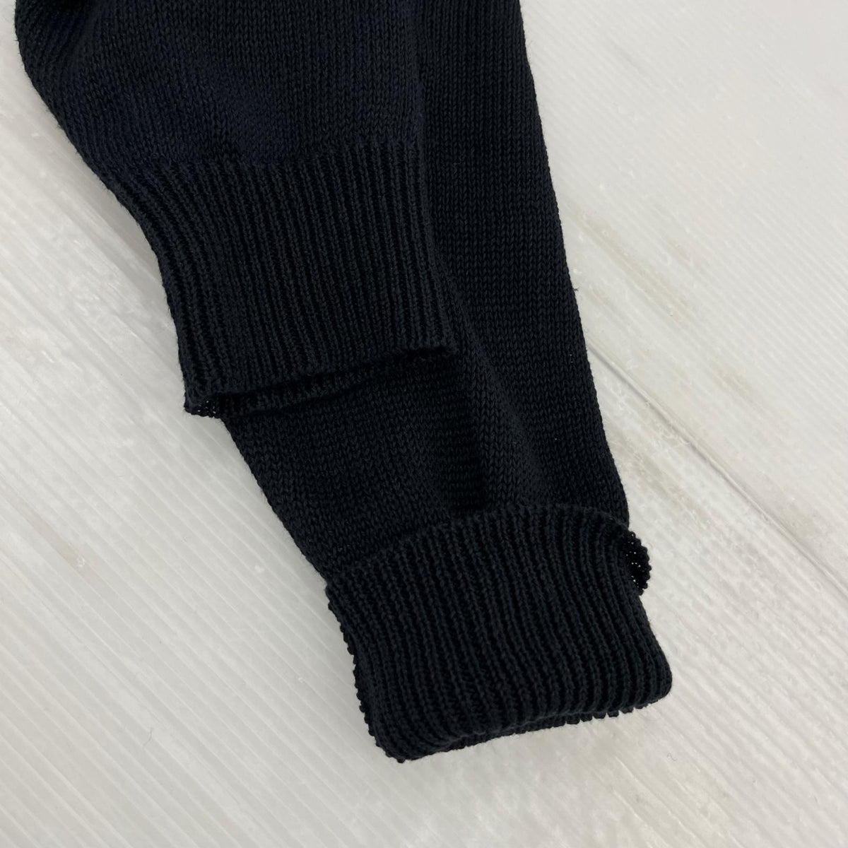 ニット COMOLI 26SS ﾘﾈﾝｸﾙｰﾈｯｸﾆｯﾄ 3 ﾌﾞﾗｯｸ ブラック