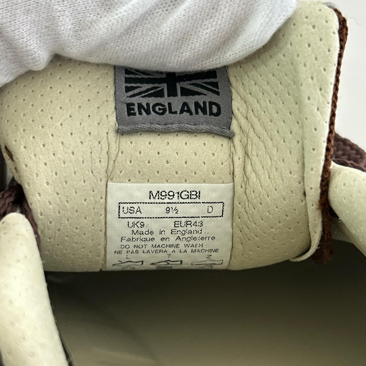 スニーカー NEW BALANCE 英国製 M991GBI BROWN 27.5 茶 ブラウン