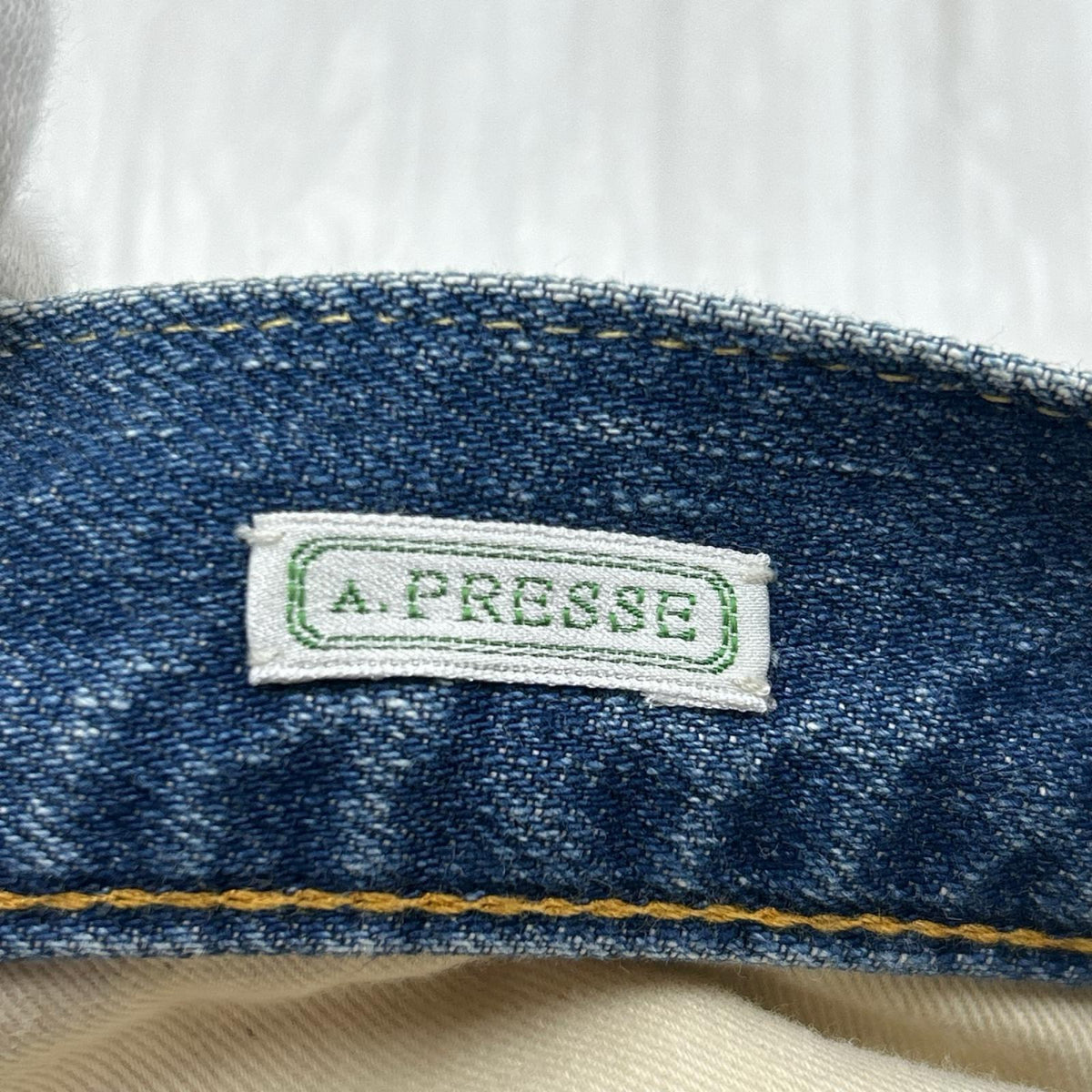 デニムパンツ A.PRESSE/22AW/Washed Denim Wide Pants 36