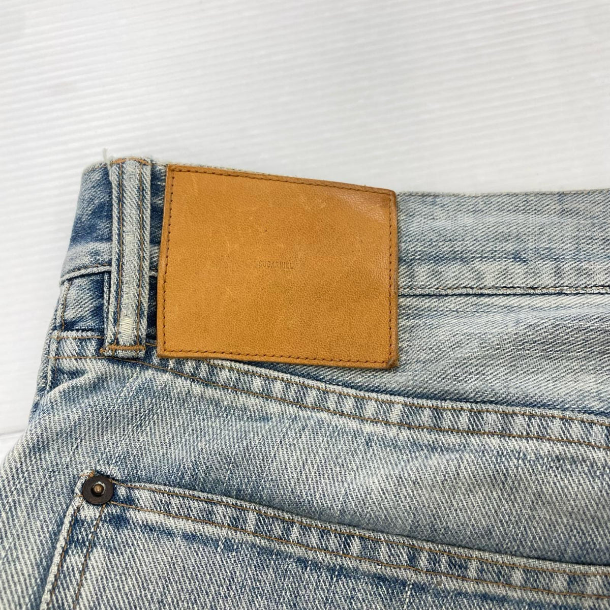 デニムパンツ FADED MODERN DENIM WESTERN FLARED ブルー
