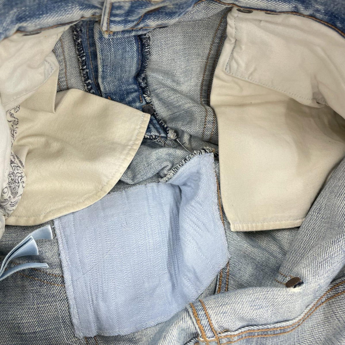デニムパンツ FADED MODERN DENIM WESTERN FLARED ブルー