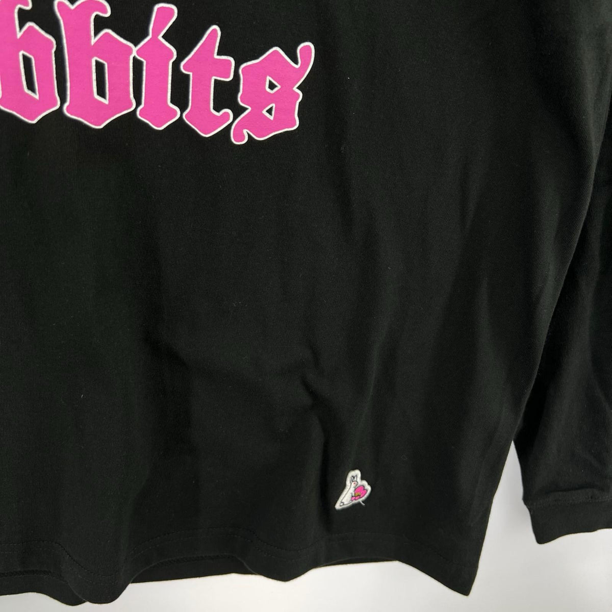 長袖Ｔシャツ ｳｻｷﾞ 黒 (L) L ブラック
