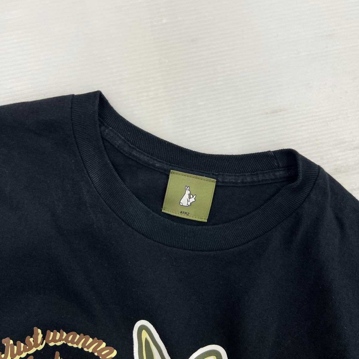 長袖Ｔシャツ ｳｻｷﾞ 黒 (L) L ブラック