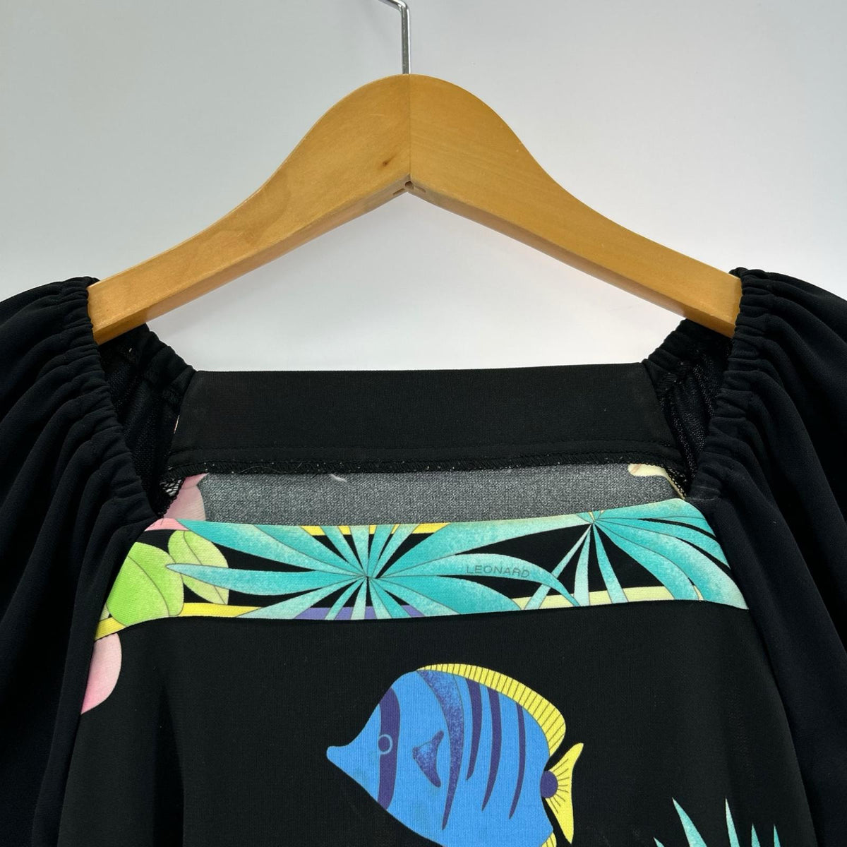ワンピース LEONARD 半袖ワンピース ブラック