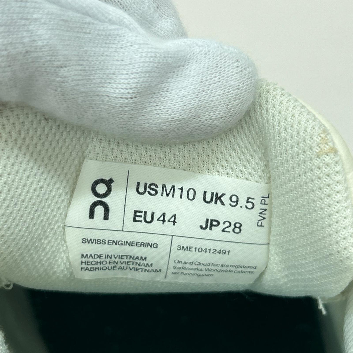 スニーカー 28cm/ﾎﾜｲﾄ ｸﾞﾘｰﾝ/3ME10412491 28cm (US10 UK9 1/2 EU46) ホワイト