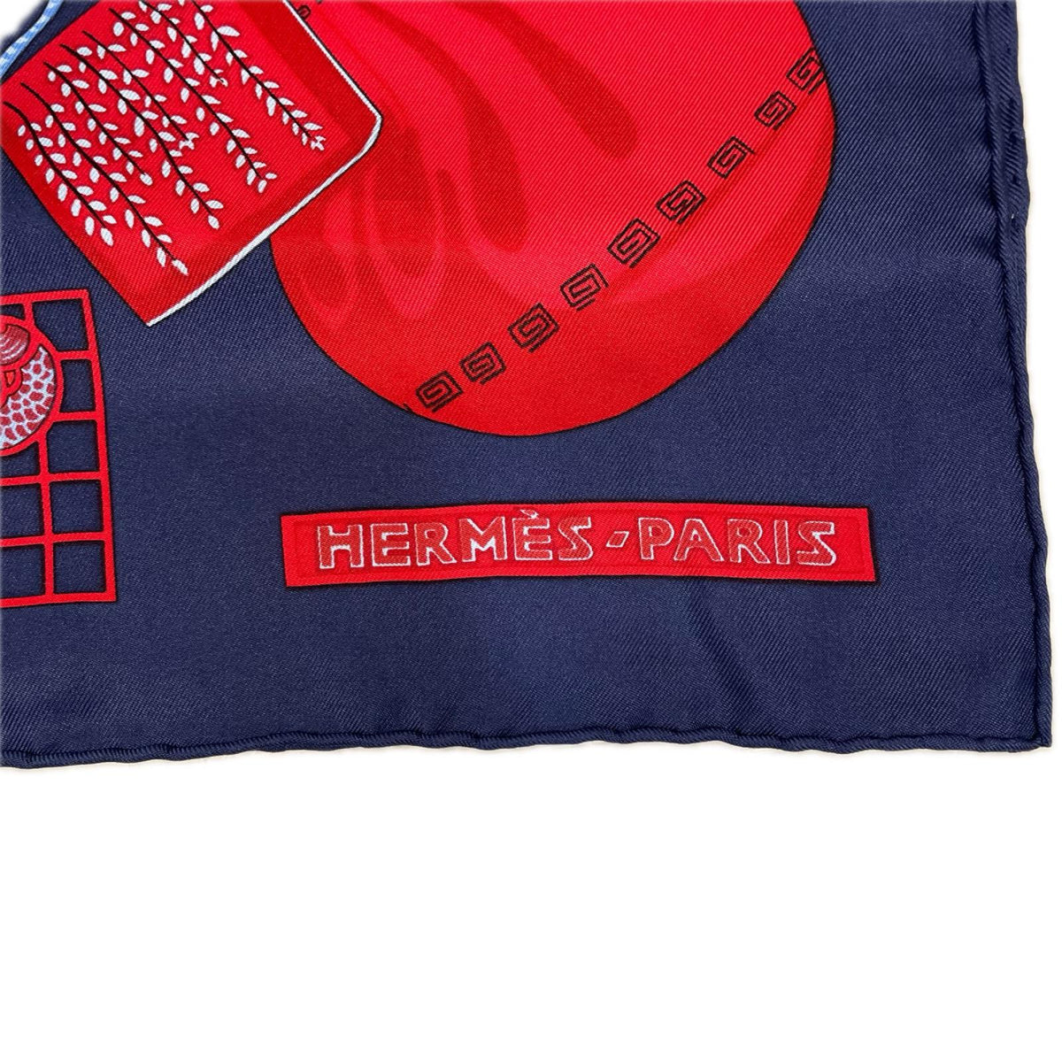 HERMES カレ90 KIMONOS et INROS 着物と印籠　シルクスカーフ