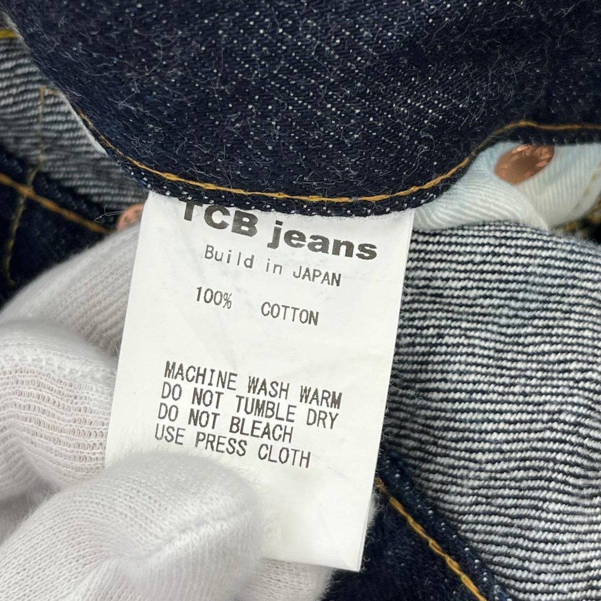 デニムパンツ 30s TCB JEANS C37ﾓﾃﾞﾙ ｲﾝﾃﾞｨｺﾞ (W33) 29 ネイビー