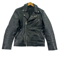 レザージャケット iade leather ﾀﾞﾌﾞﾙﾗｲﾀﾞｰｽ（S) S ブラック
