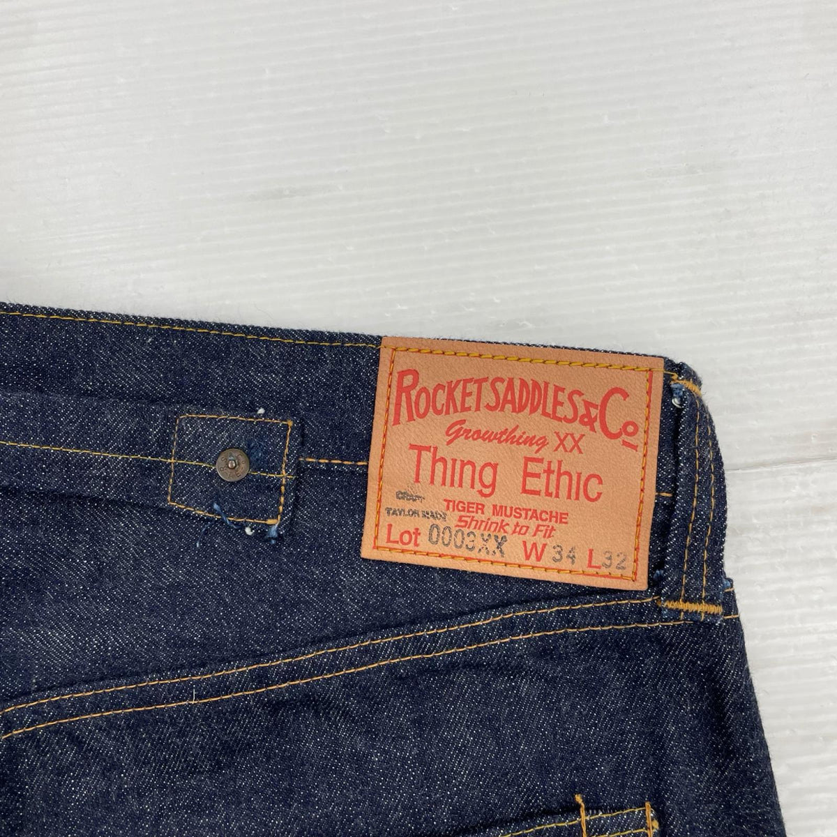 デニムパンツ ROCKETSADDLES 0003XX w34 34 ネイビー
