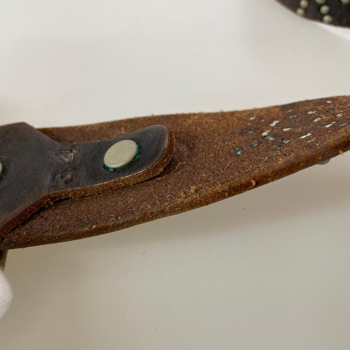 その他アクセサリー スタッズベルト ブラウン