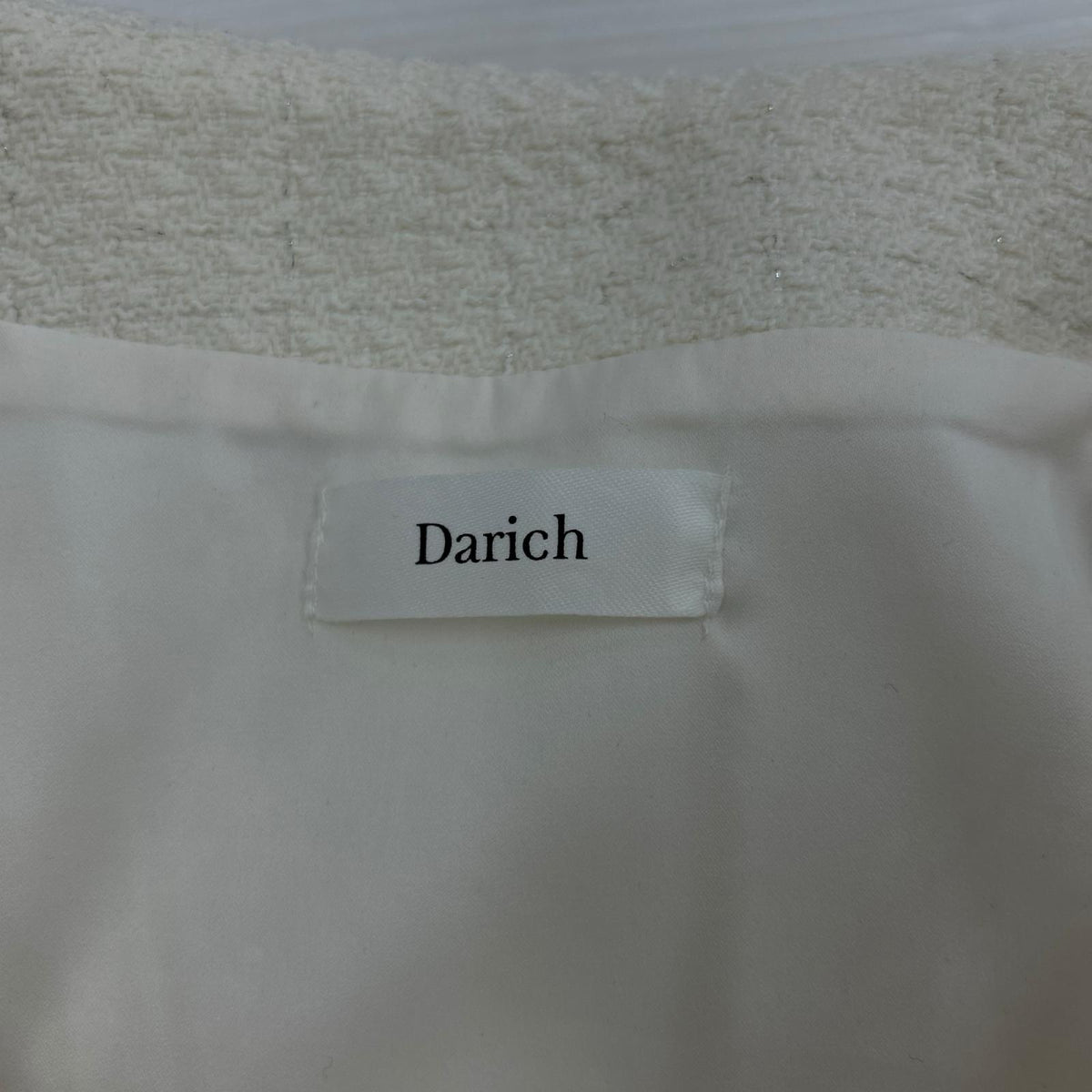 セットアップ Darich ツイード M ホワイト