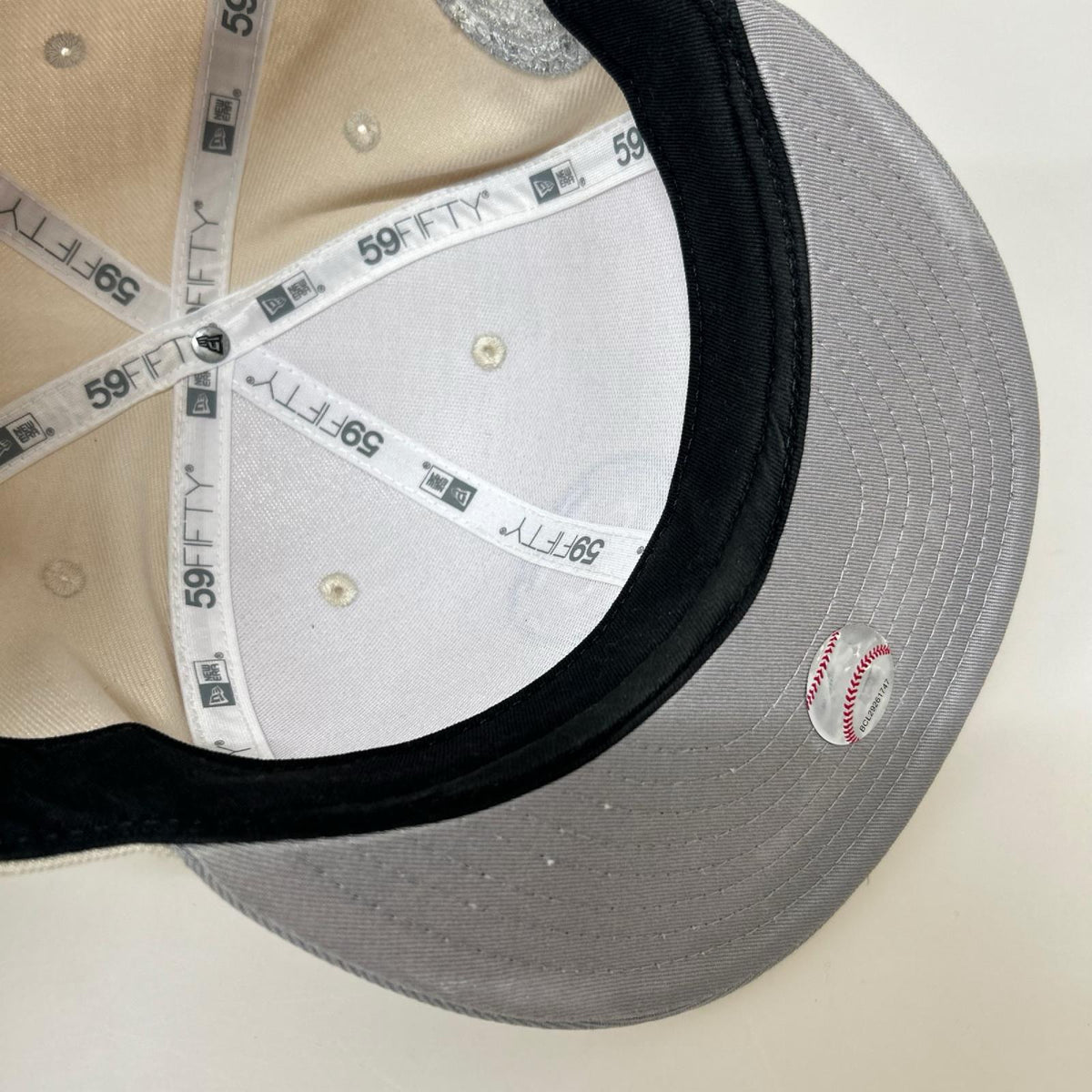 キャップ 59fifty Chicago Cubs ﾍﾞｰｼﾞｭ ｸﾞﾚｰ