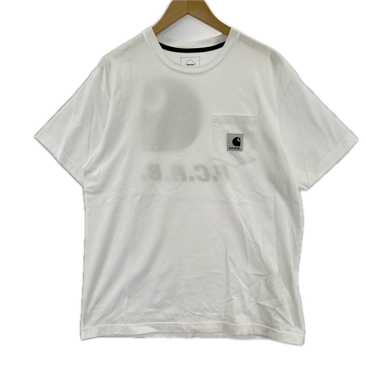 半袖Ｔシャツ WIP ×F.C.R.Bコラボ S/S POCKET TEE L ホワイト