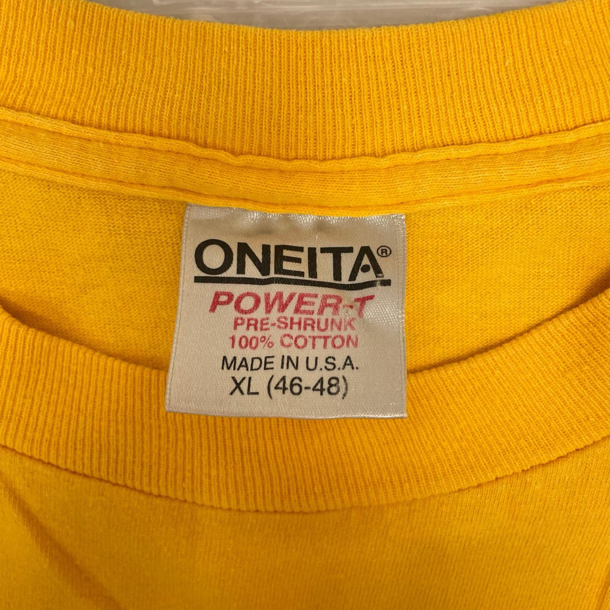半袖Ｔシャツ 90s Balzout ﾁｬｰﾘﾌﾞﾗｳﾝﾊﾟﾛTee ONITAﾀｸﾞ LL イエロー