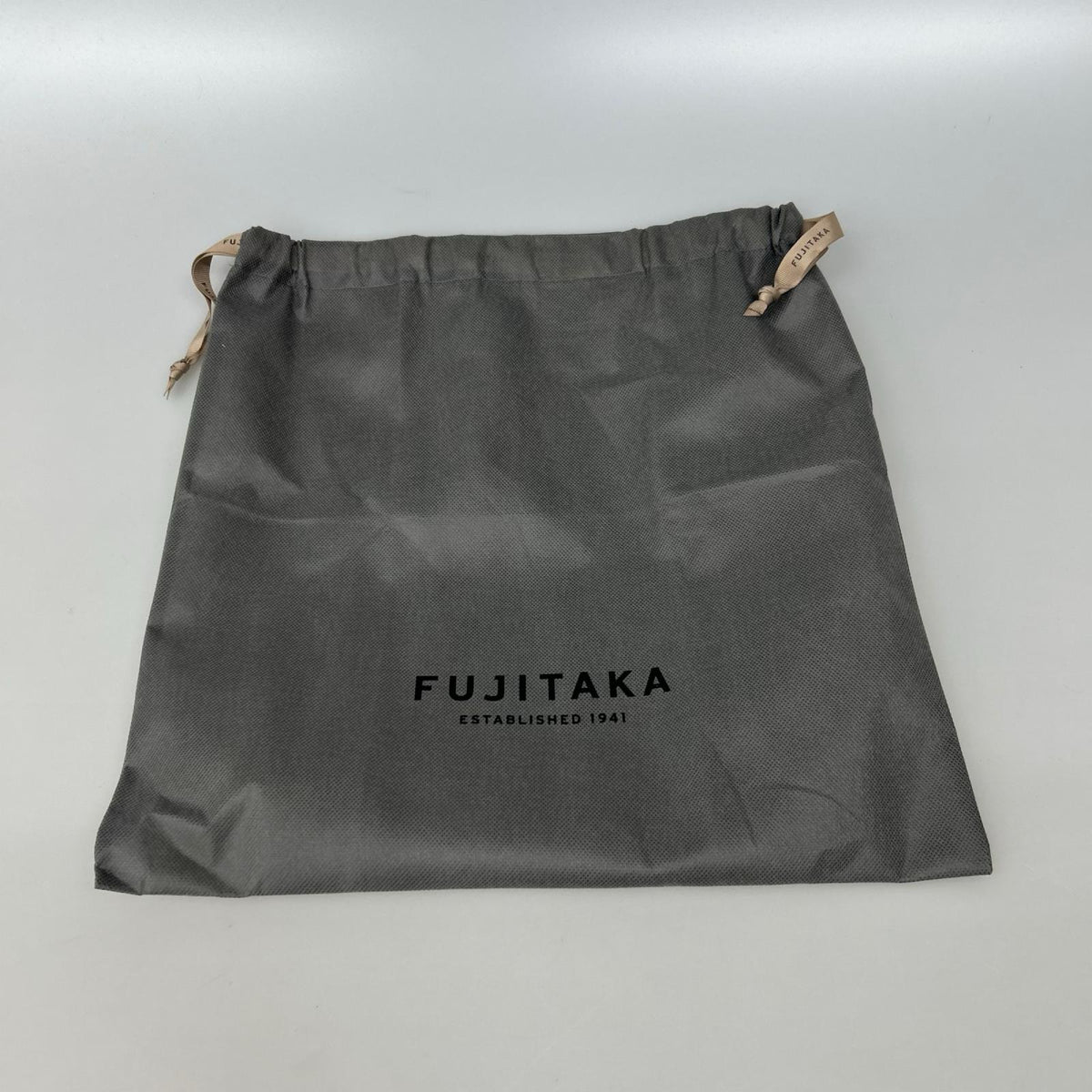 ショルダーバッグ FUJITAKA フィノ レザー巾着バッグ ミニ（2WAY） ホワイト
