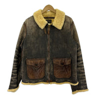レザージャケット D-3 Shearling Filght Jacket BRW M M ブラウン