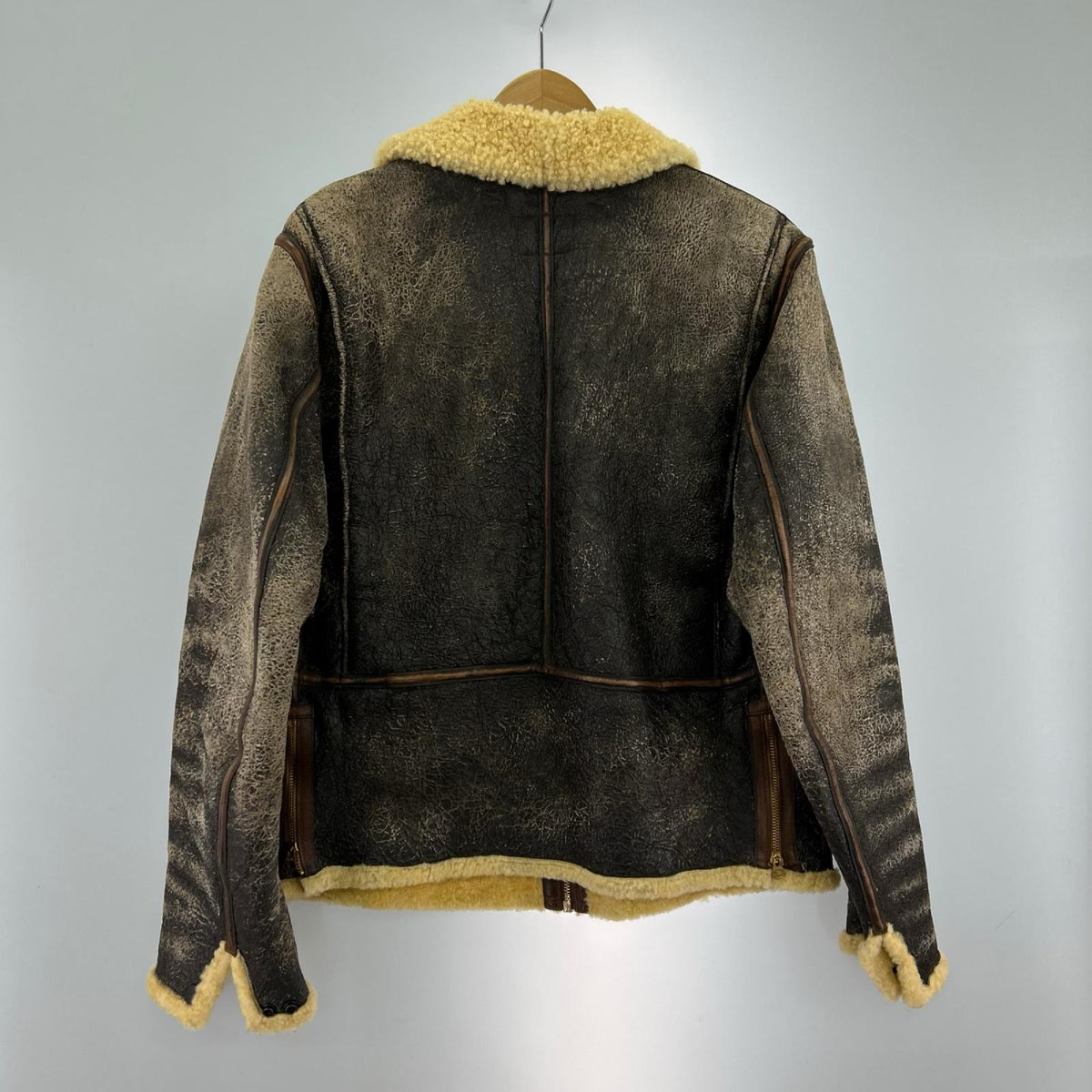 レザージャケット D-3 Shearling Filght Jacket BRW M M ブラウン