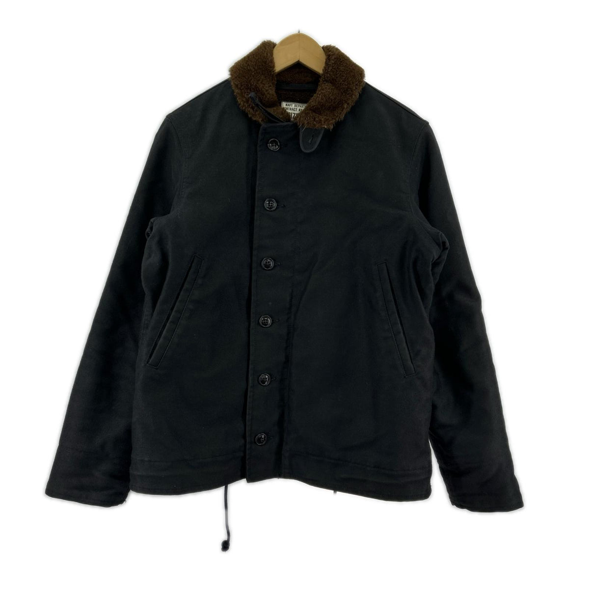 ジャケット 98年復刻 US NAVY WWII DECK JACKET 38 ブラック