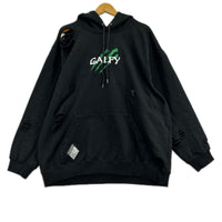 パーカー GALFY ﾀﾞﾒｰｼﾞ加工 BLK ブラック